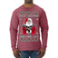 F Around And Find Out Santa Ugly Christmas Sweater Mens Long Sleeve Shirt