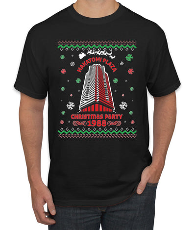 Nakatomi Plaza Christmas Party 1988 Ugly Christmas Sweater Men's Graphic T-Shirt