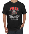 Free Sleigh Rides Warm Blankets & Hot Cocoa Christmas Men's Graphic T-Shirt