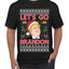 Trump Let’s Go Brandon Ugly Christmas Sweater Men's Graphic T-Shirt
