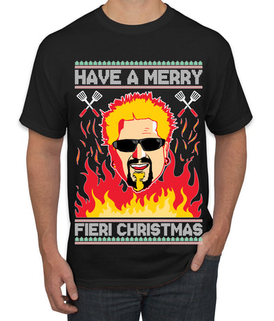 Have A Merry Fieri Christmas  Ugly Christmas Sweater Men's Graphic T-Shirt