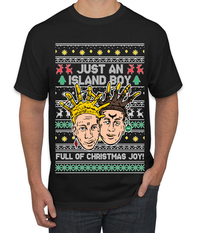 Just An Island Boy Full Of Christmas Joy! Ugly Christmas Sweater Men's Graphic T-Shirt
