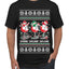 Holiday Spirits Drink Drank Drunk Snowmen Ugly Christmas Sweater Men's T-Shirt