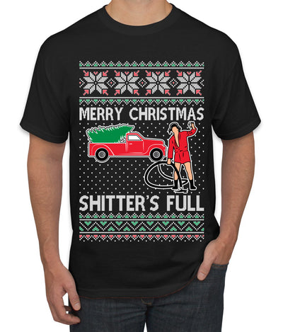 Cousin Eddie Merry Christmas Shitter's Full Ugly Christmas Sweater Men's T-Shirt