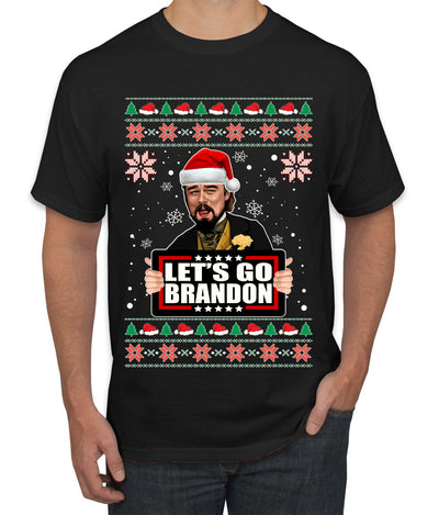 Let's Go Brandon Leo Laughing Meme Ugly Christmas Sweater Men's Graphic T-Shirt