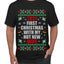 First Christmas With My Hot New Wife Ugly Christmas Sweater Men's Graphic T-Shirt