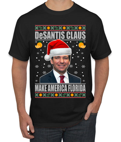 DeSantis Claus Ugly Christmas Sweater Men's Graphic T-Shirt