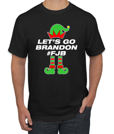 Let's Go Brandon Elf Christmas Men's Graphic T-Shirt