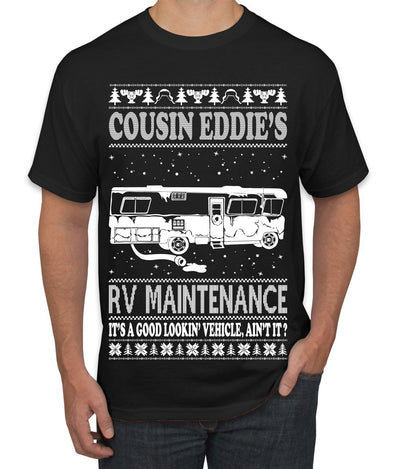 Family Vacation Cousin Eddie's RV Maintenance Ugly Christmas Sweater Men's Graphic T-Shirt