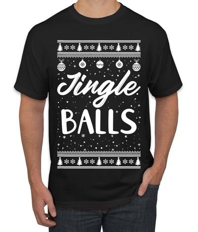 Jingle Balls Individual Couples Ugly Christmas Sweater Men's Graphic T-Shirt