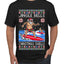 Santa Surfing Jingle Bells Christmas Swells Ugly Christmas Sweater Men's Graphic T-Shirt