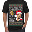 Johnny Depp Amber Heard Drinking Mega Pint Ugly Christmas Sweater Men's Graphic T-Shirt