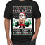 No Lift No Gift Fitness Workout Santa Ugly Christmas Sweater Men's T-Shirt