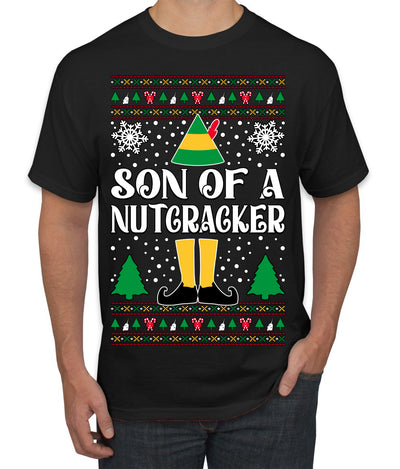 Son Of A Nutcracker Christmas Movie Quote  Ugly Christmas Sweater Men's T-Shirt