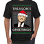 Treason's Greetings Biden President Humor Ugly Christmas Sweater Men's T-Shirt