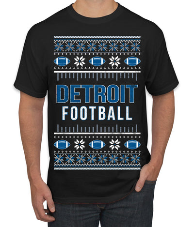 City of Detroit DET American Football Fantasy Fan Ugly Christmas Sweater Unisex Crewneck Sweatshirt