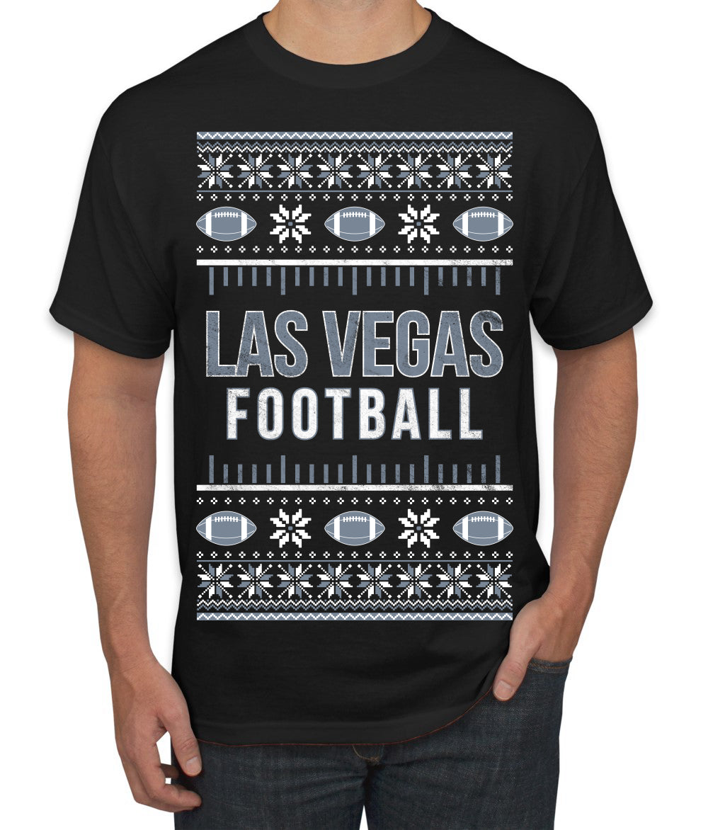 City of Las Vegas LV American Football Fantasy Fan Ugly Christmas Sweater Unisex Crewneck Sweatshirt