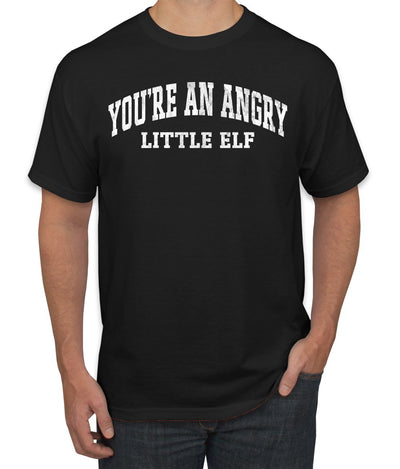 Vintage Movie Quote You're An Angry Little Elf Christmas Men's T-Shirt