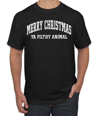 Vintage Movie Quote Merry Christmas Filthy Animal Christmas Men's T-Shirt