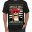 Jingle Bell Rock Kid Rapper Country Music Ugly Christmas Sweater Men's T-Shirt