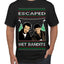 Escaped Bandits Classic Home Holiday Movie Ugly Christmas Sweater Men's T-Shirt