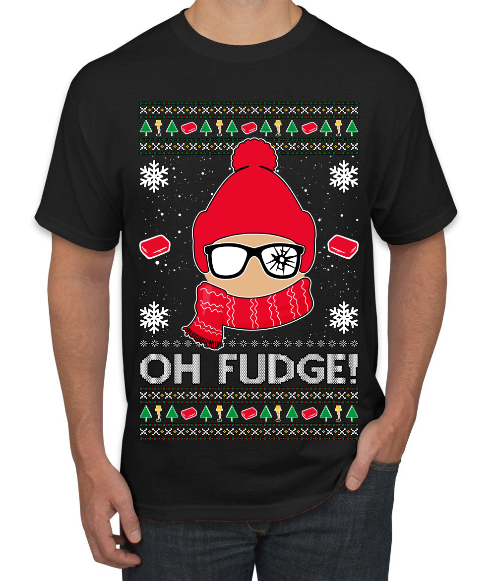 Oh Fudge Funny Story Ugly Christmas Sweater Men's T-Shirt
