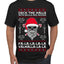 Valhalla Deck The Halls With Skulls & Bodies Ugly Christmas Sweater Men's T-Shirt