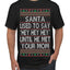 Santa Used To Say Hey Until He Met Your Mom Ugly Christmas Sweater Men's T-Shirt