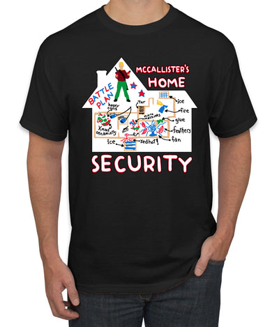 McCallister's Home Security Battle Plans Alone Christmas Men's T-Shirt