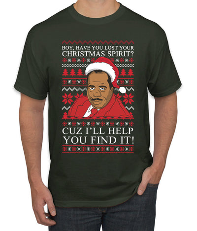 Christmas Spirit I'll Help You Find It Stanley Hudson Ugly Christmas Sweater Men's Graphic T-Shirt