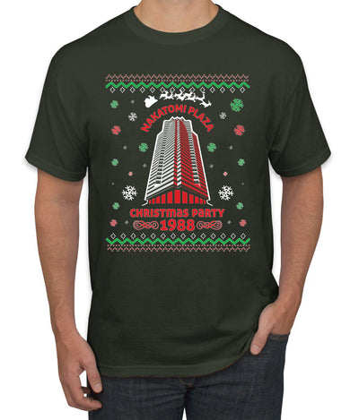 Nakatomi Plaza Christmas Party 1988 Ugly Christmas Sweater Men's Graphic T-Shirt