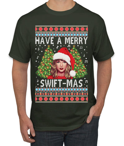 Merry Swiftmas Ugly Christmas Sweater Men's T-Shirt