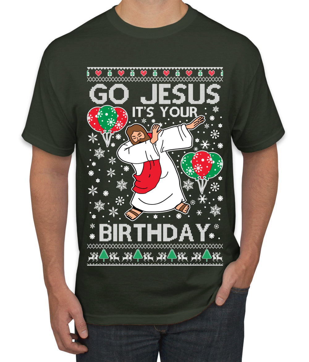 Go Jesus It's Your Birthday Ugly Christmas Sweater Men's T-Shirt