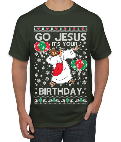 Go Jesus It's Your Birthday Ugly Christmas Sweater Men's T-Shirt