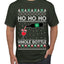 Ho Ho Ho Whole Bottle Wine Spirits Ugly Christmas Sweater Men's T-Shirt