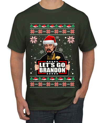 Let's Go Brandon Leo Laughing Meme Ugly Christmas Sweater Men's Graphic T-Shirt