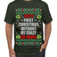 First Christmas Without My Crazy Ex-Wife Ugly Christmas Sweater Men's Graphic T-Shirt
