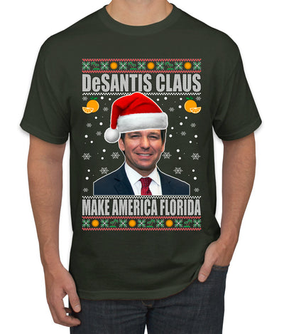 DeSantis Claus Ugly Christmas Sweater Men's Graphic T-Shirt