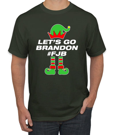 Let's Go Brandon Elf Christmas Men's Graphic T-Shirt