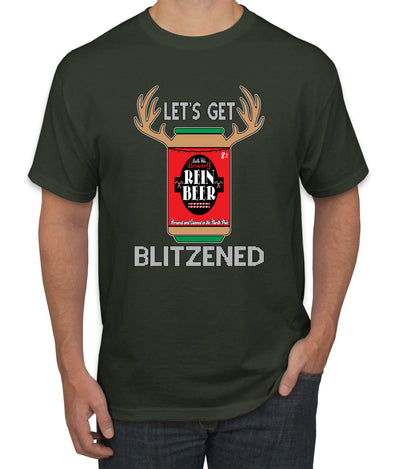 Let's Get Blitzened Christmas Men's Graphic T-Shirt