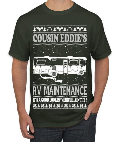 Family Vacation Cousin Eddie's RV Maintenance Ugly Christmas Sweater Men's Graphic T-Shirt