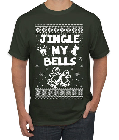 Jingle My Bells Individual Couples Ugly Christmas Sweater Men's Graphic T-Shirt