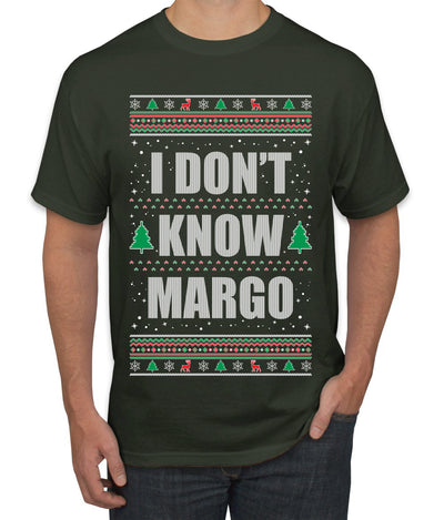 I Don't Know Margo Individual Couples Ugly Christmas Sweater Men's Graphic T-Shirt