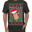 Office Phyllis Navidad Happy Holiday Ugly Christmas Sweater Men's T-Shirt