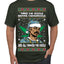 Snoop 'Twas The Nizzle Pot Leaf Weed Funny Ugly Christmas Sweater Men's Graphic T-Shirt