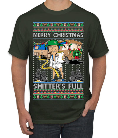 Merry Christmas Shitter's Full Ugly Christmas Sweater Men's T-Shirt