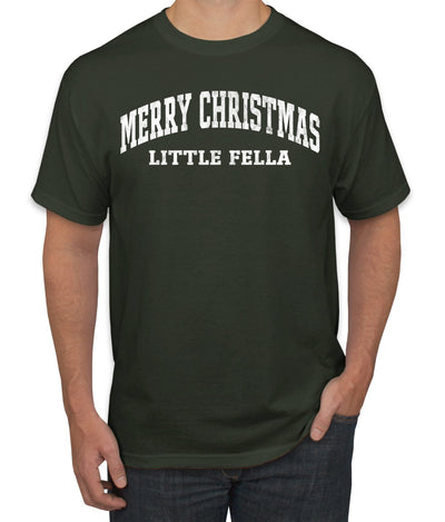 Vintage Movie Quote Merry Christmas Little Fella Christmas Men's T-Shirt