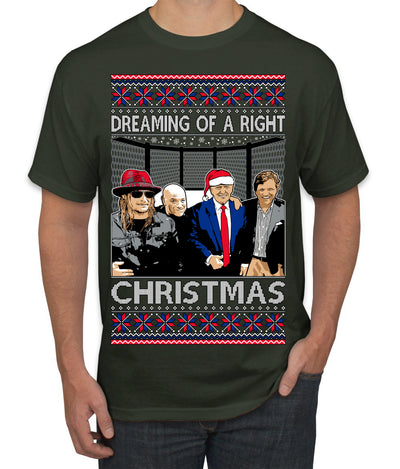 Dreaming of a right christmas conservative crew  Ugly Christmas Sweater Men's T-Shirt