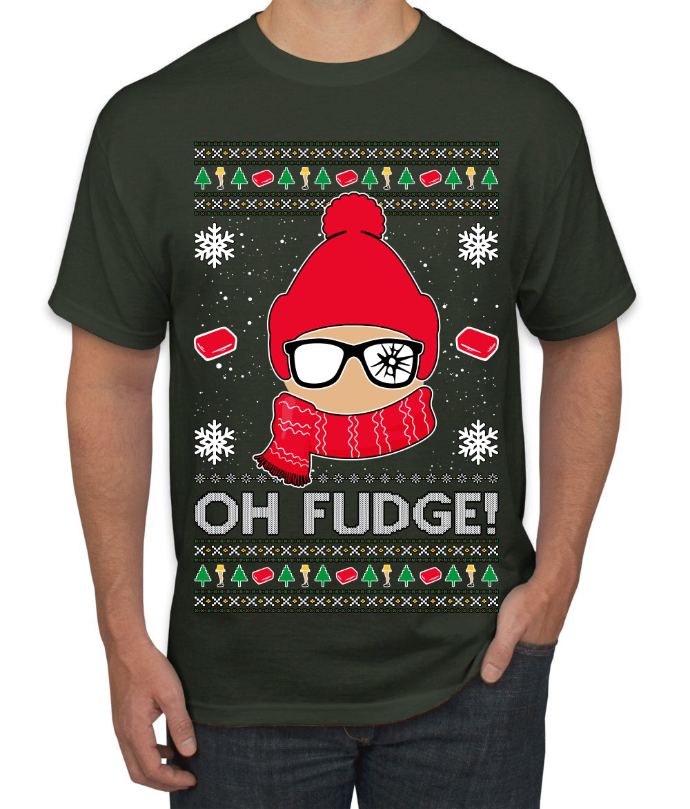 Oh Fudge Funny Story Ugly Christmas Sweater Men's T-Shirt