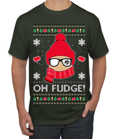 Oh Fudge Funny Story Ugly Christmas Sweater Men's T-Shirt